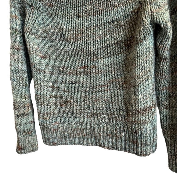 Anthropologie Moth Alpaca Marled Chunky Knit Mockneck Sweater, Size XS - Picture 6 of 9